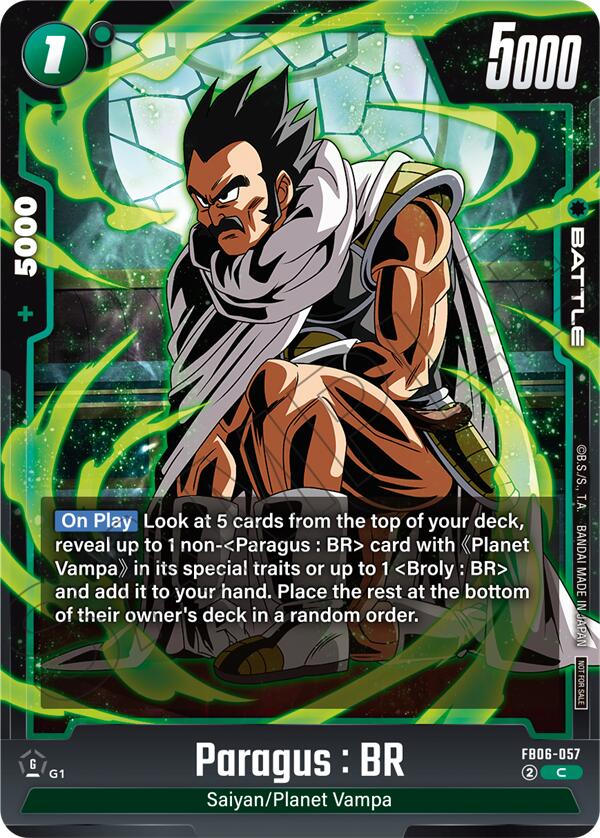 Paragus : BR (Limited Pack 02) [Fusion World Tournament Cards] | Devastation Store