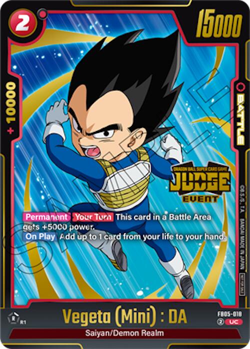 Vegeta (Mini) : DA (Judge Pack 04 - Event) [Fusion World Tournament Cards] | Devastation Store