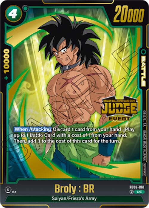 Broly : BR (Judge Pack 04 - Event) [Fusion World Tournament Cards] | Devastation Store