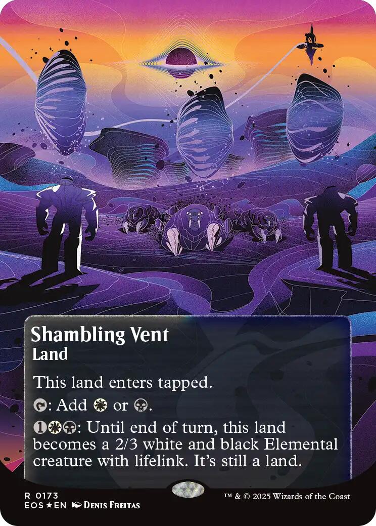 Shambling Vent (0173) (Borderless) (Galaxy Foil) [Edge of Eternities: Stellar Sights] | Devastation Store