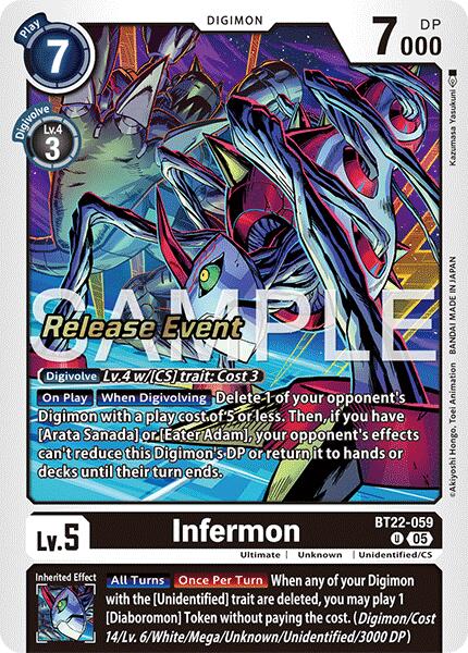 Infermon [BT22-059] [Cyber Eden Release Event Cards] | Devastation Store