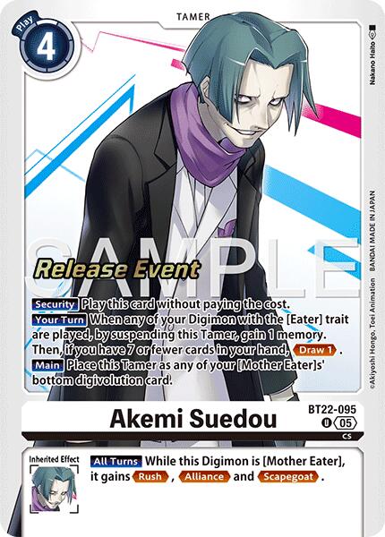 Akemi Suedou [BT22-095] [Cyber Eden Release Event Cards] | Devastation Store