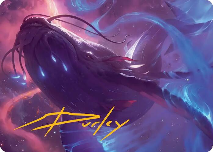 Starbreach Whale Art Card (Gold-Stamped Signature) [Edge of Eternities Art Series] | Devastation Store