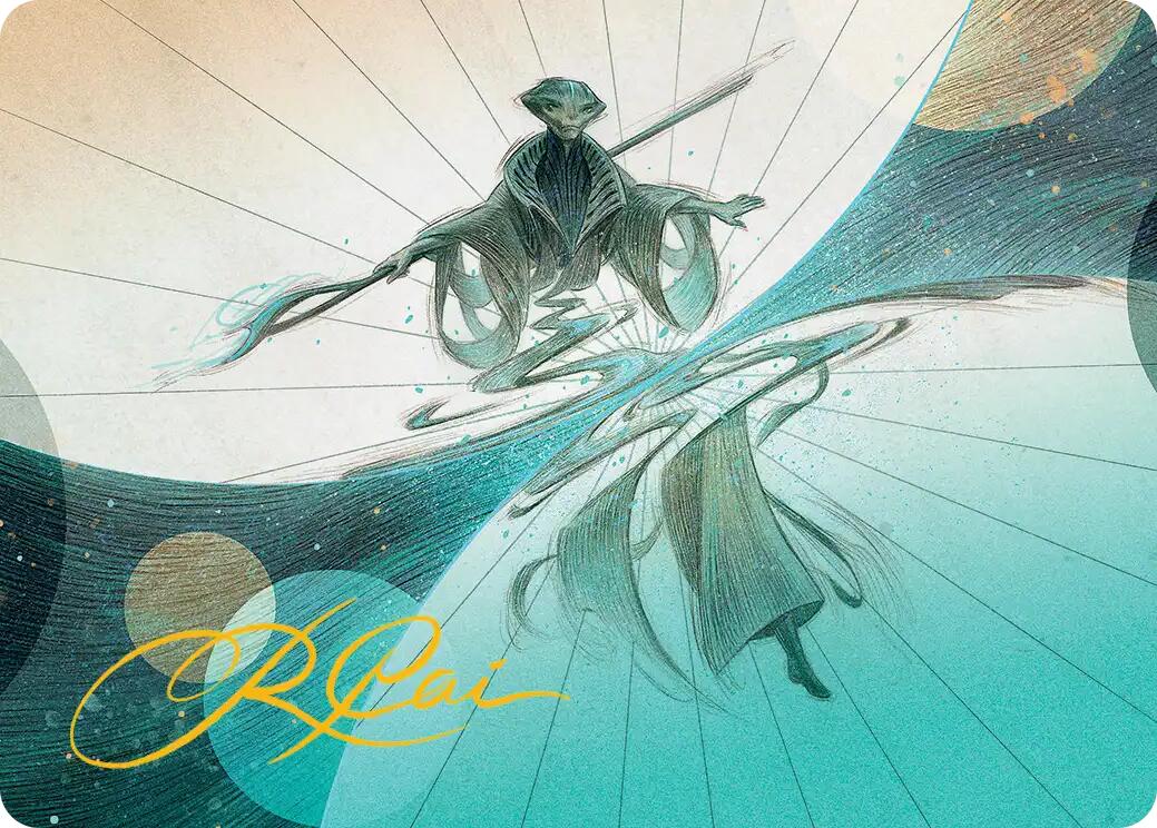 Weftwalking Art Card (Gold-Stamped Signature) [Edge of Eternities Art Series] | Devastation Store
