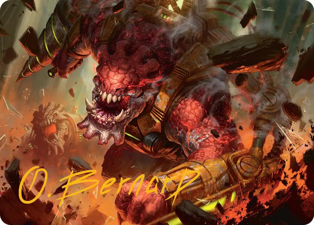 Full Bore Art Card (Gold-Stamped Signature) [Edge of Eternities Art Series] | Devastation Store