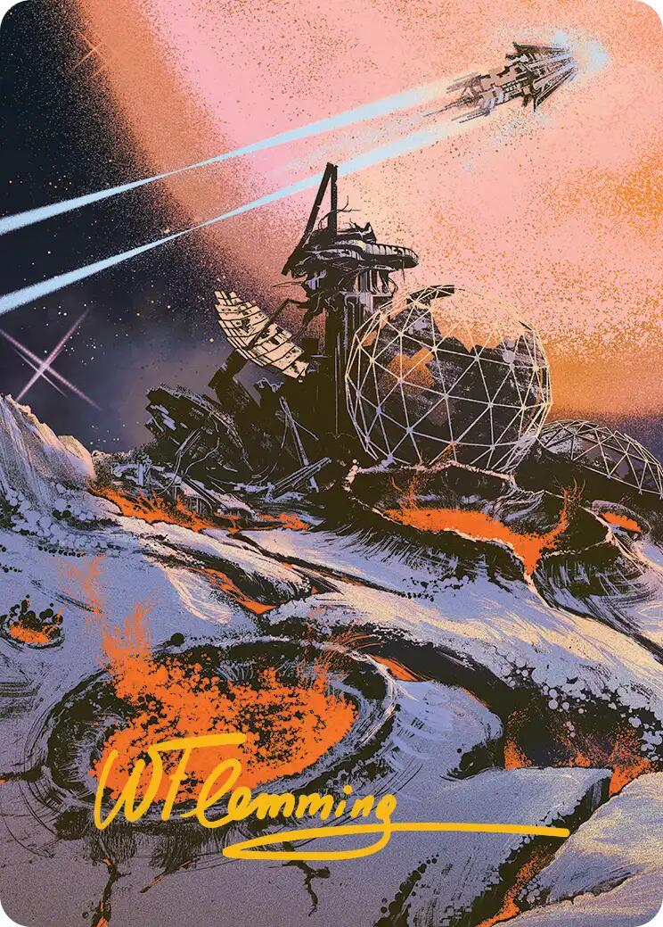 Petrified Field Art Card (Gold-Stamped Signature) [Edge of Eternities Art Series] | Devastation Store