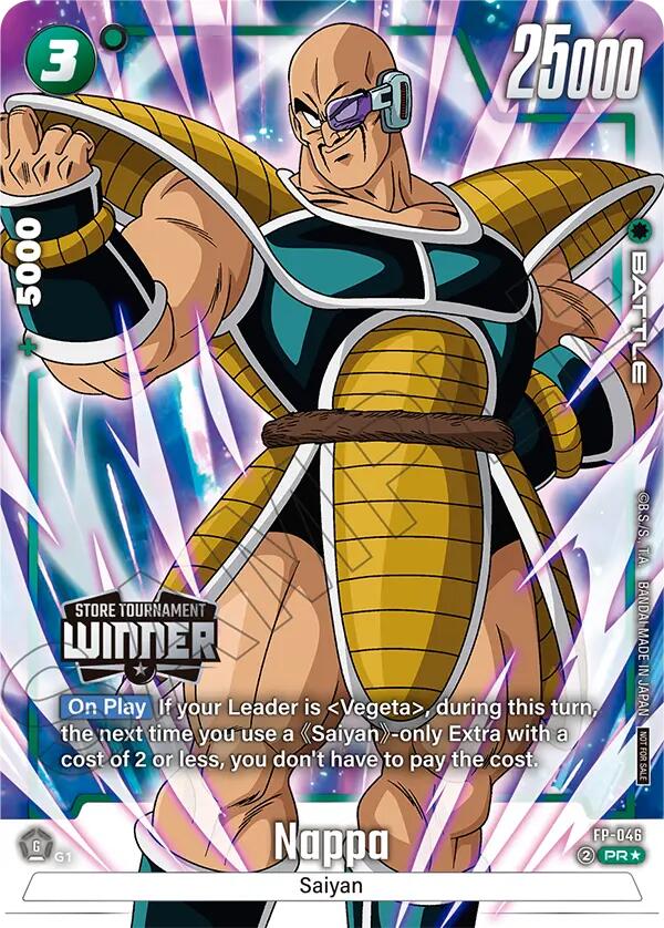 Nappa (FP-046) (Tournament Pack 07 - Winner) [Fusion World Tournament Cards] | Devastation Store