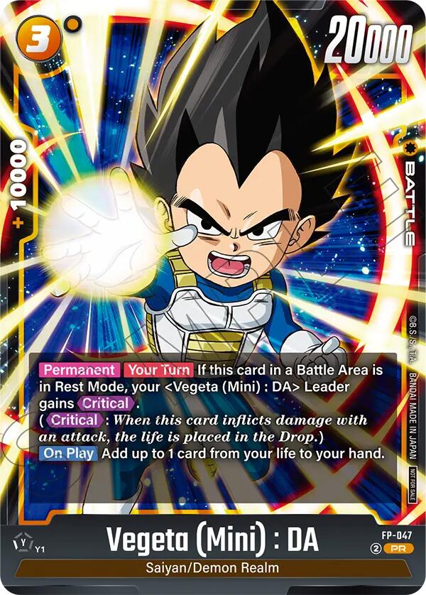 Vegeta (Mini) : DA - FP-047 (Tournament Pack 07) [Fusion World Tournament Cards] | Devastation Store