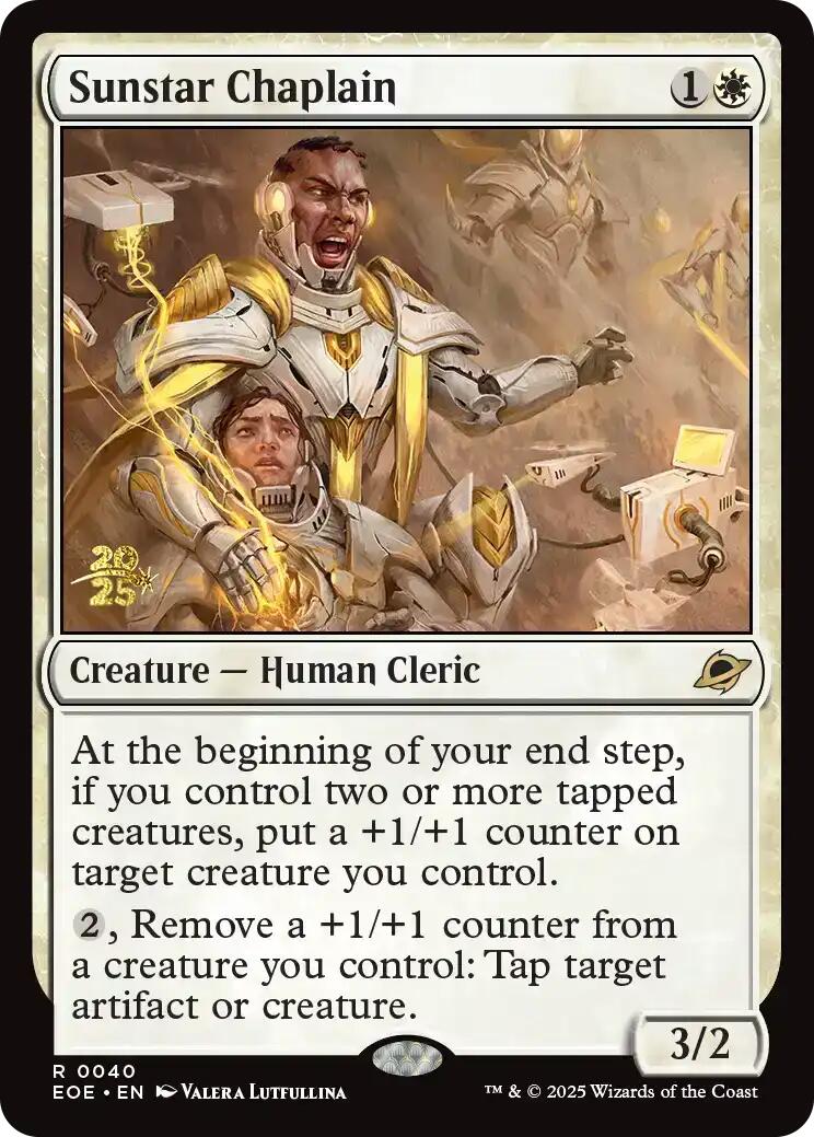 Sunstar Chaplain [Edge of Eternities Prerelease Promos] | Devastation Store
