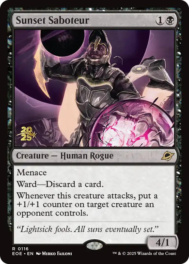 Sunset Saboteur [Edge of Eternities Prerelease Promos] | Devastation Store