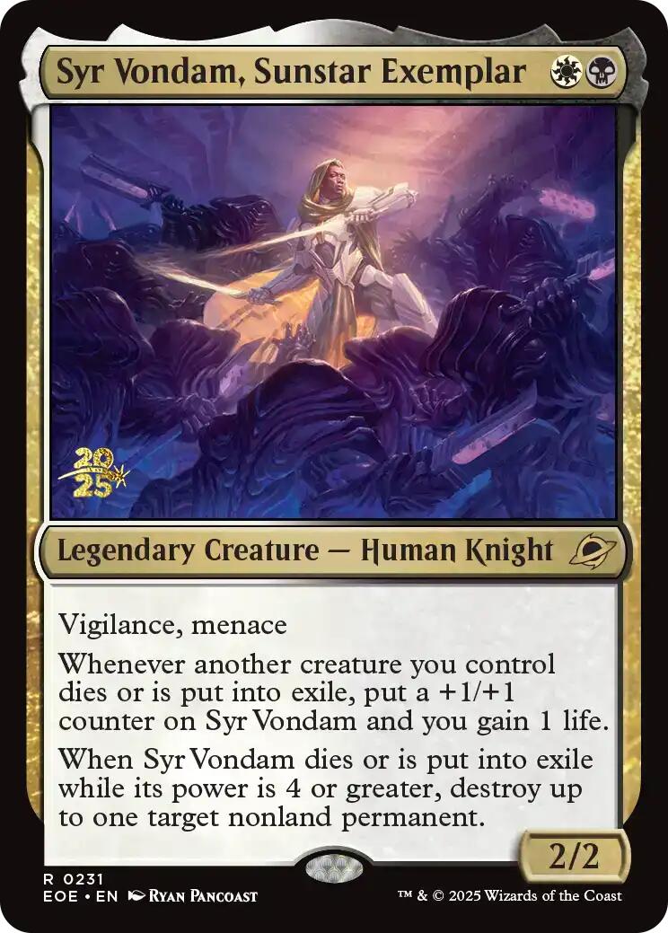 Syr Vondam, Sunstar Exemplar [Edge of Eternities Prerelease Promos] | Devastation Store