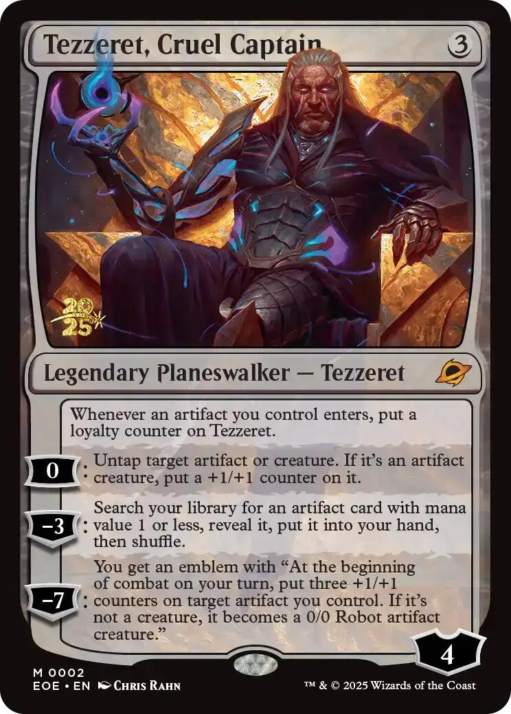 Tezzeret, Cruel Captain [Edge of Eternities Prerelease Promos] | Devastation Store
