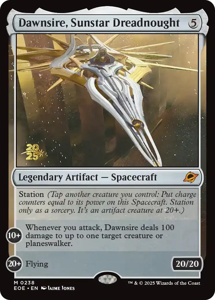 Dawnsire, Sunstar Dreadnought [Edge of Eternities Prerelease Promos] | Devastation Store