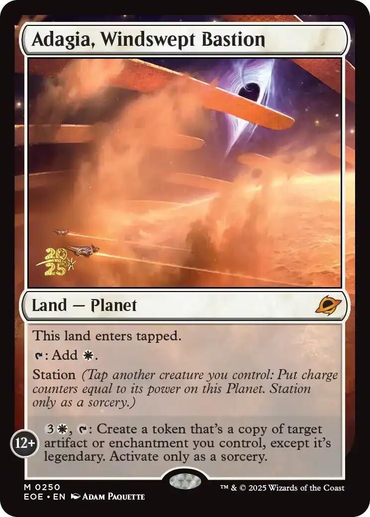 Adagia, Windswept Bastion [Edge of Eternities Prerelease Promos] | Devastation Store