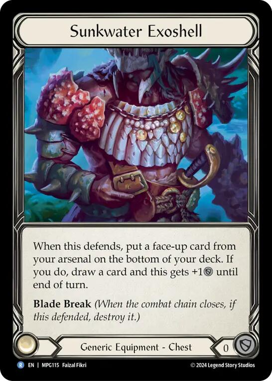 Sunkwater Exoshell [MPG115] (Mastery Pack Guardian)  Cold Foil | Devastation Store