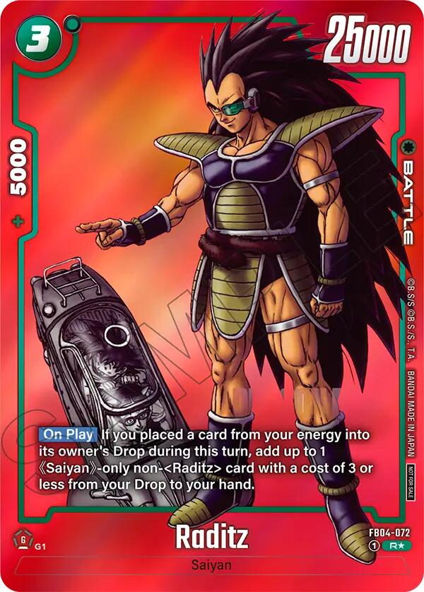 Raditz (Limited Pack MANGA Version 01) [Tournament and Championship Promos] - Devastation Store | Devastation Store