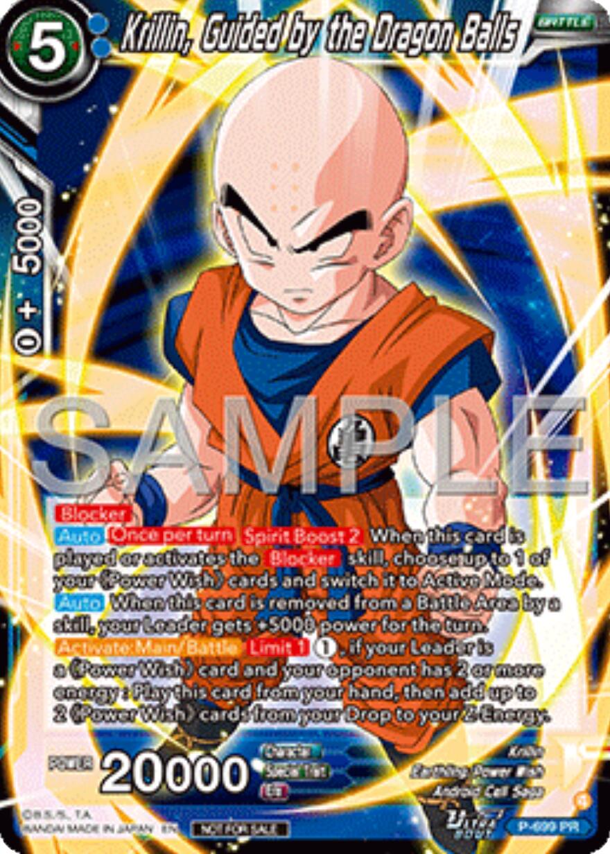 Krillin, Guided by the Dragon Balls (Ultra-Bout Series Tournament Pack Vol.13) (P-699) [Tournament Promotion Cards] | Devastation Store
