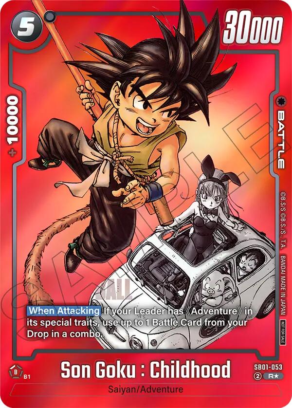 Son Goku : Childhood (SB01-053) (Limited Pack MANGA Version 01) [Tournament and Championship Promos] - Devastation Store | Devastation Store