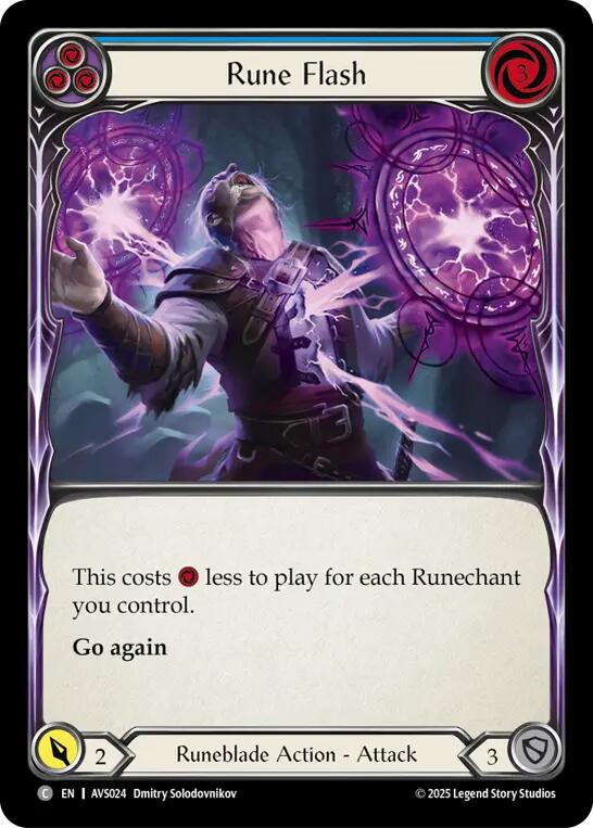 Rune Flash (Blue) [AVS024] (Armory Deck: Legends Viserai) | Devastation Store