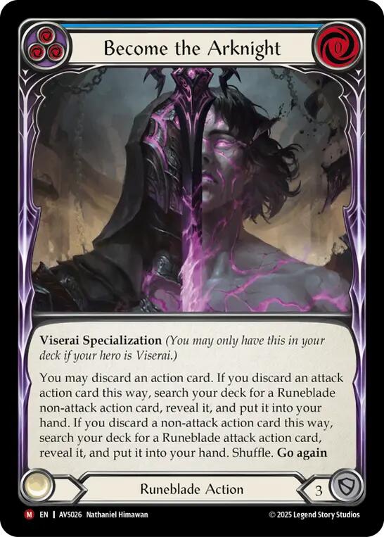 Become the Arknight (Blue) [AVS026] (Armory Deck: Legends Viserai) | Devastation Store