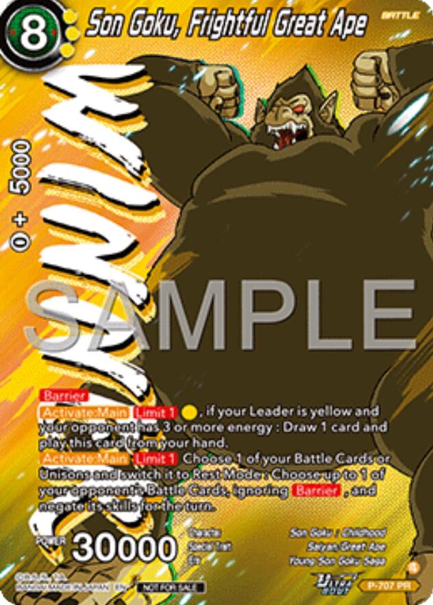 Son Goku, Frightful Great Ape (Ultra-Bout Series Tournament Pack Vol.13) (Winner) (P-707) [Tournament Promotion Cards] | Devastation Store