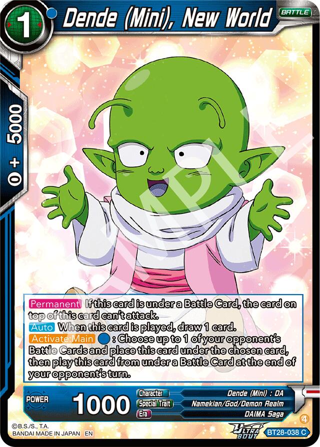 Dende (Mini), New World (BT28-038) [Prismatic Clash] | Devastation Store