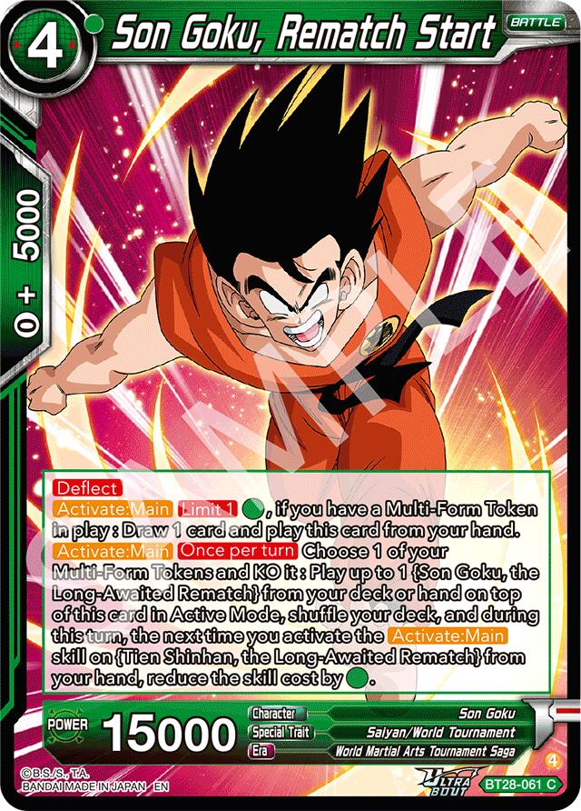 Son Goku, Rematch Start (BT28-061) [Prismatic Clash] | Devastation Store