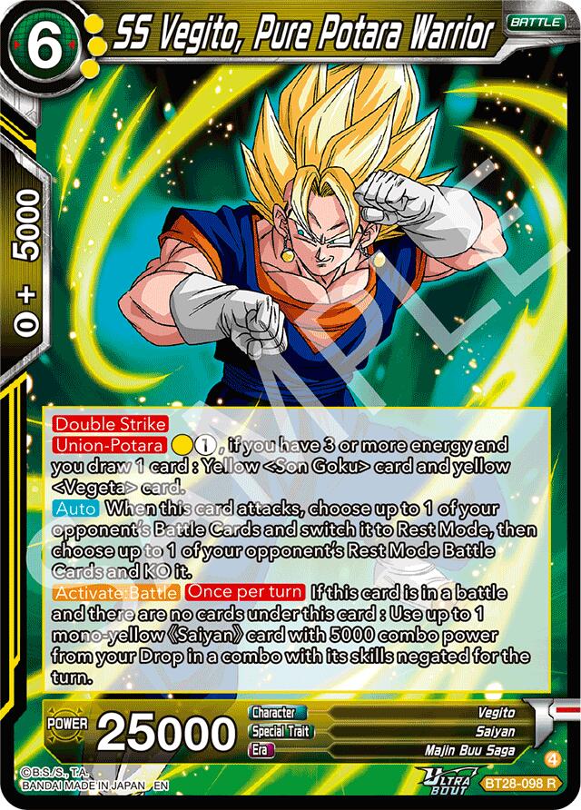 SS Vegito, Pure Potara Warrior (BT28-098) [Prismatic Clash] | Devastation Store