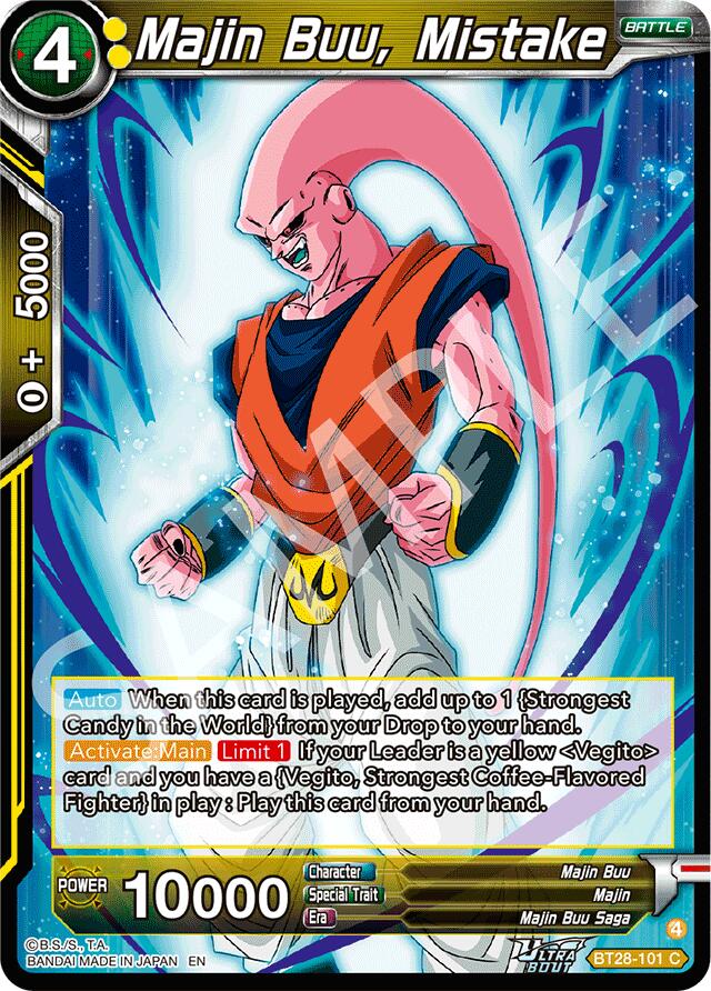 Majin Buu, Mistake (BT28-101) [Prismatic Clash] | Devastation Store