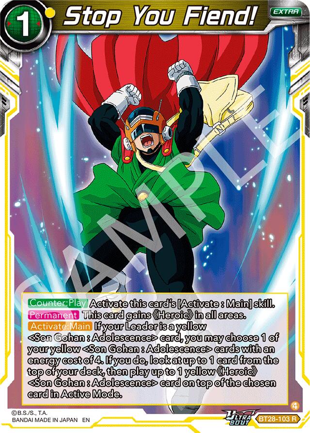 Stop You Fiend! (BT28-103) [Prismatic Clash] | Devastation Store