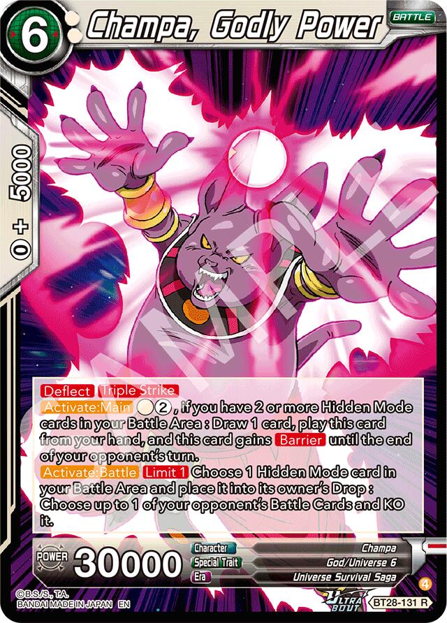 Champa, Godly Power (BT28-131) [Prismatic Clash] | Devastation Store