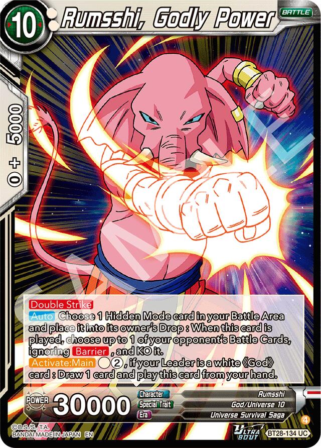 Rumsshi, Godly Power (BT28-134) [Prismatic Clash] | Devastation Store