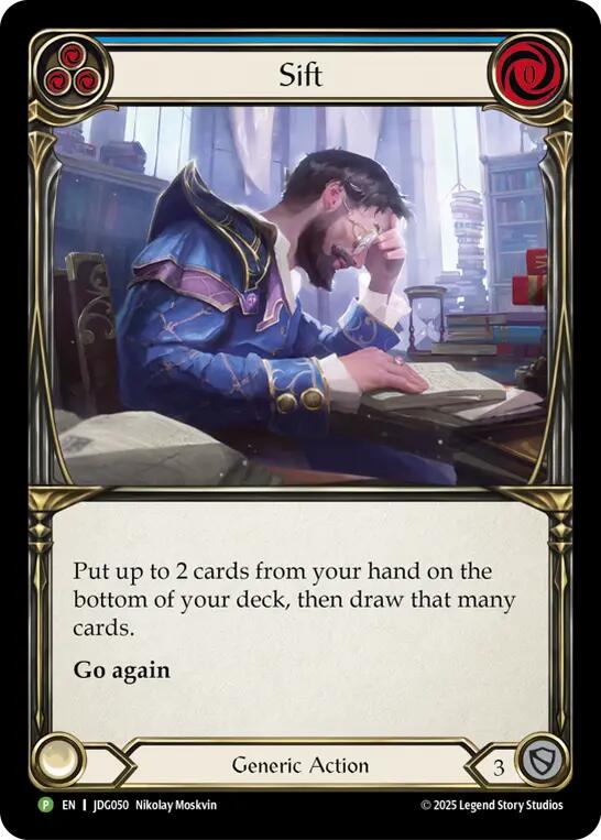 Sift (Blue) [JDG050] (Promo)  Cold Foil | Devastation Store