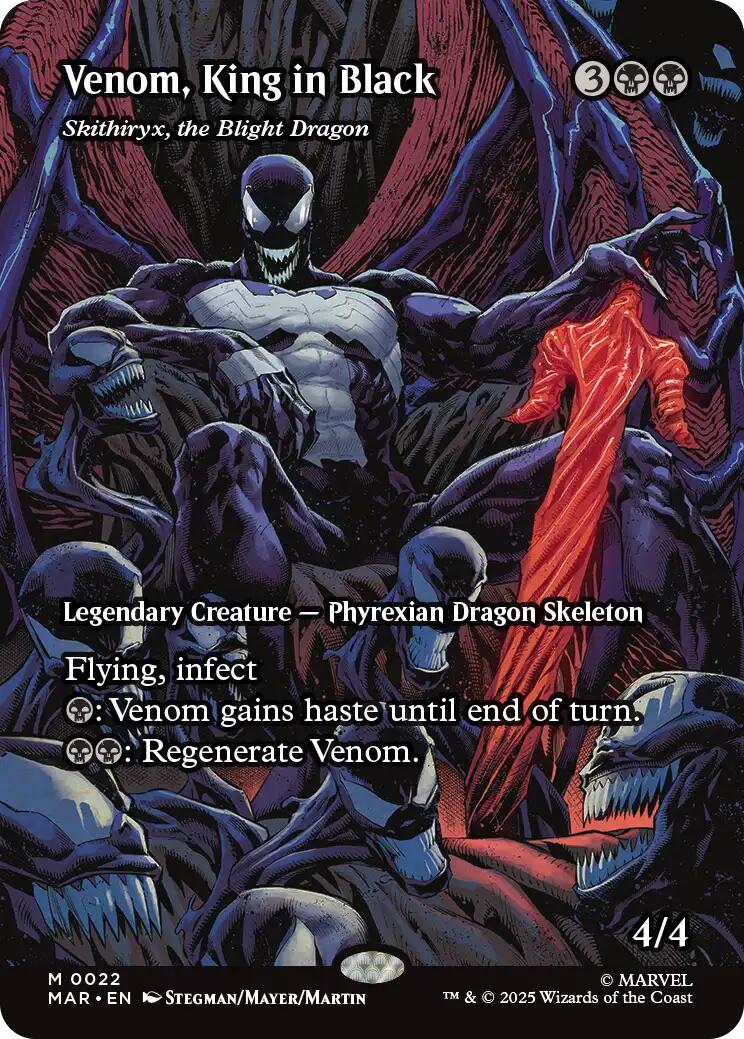 Venom, King in Black - Skithiryx, the Blight Dragon (Borderless) [Marvel's Spider-Man: Eternal-Legal] | Devastation Store