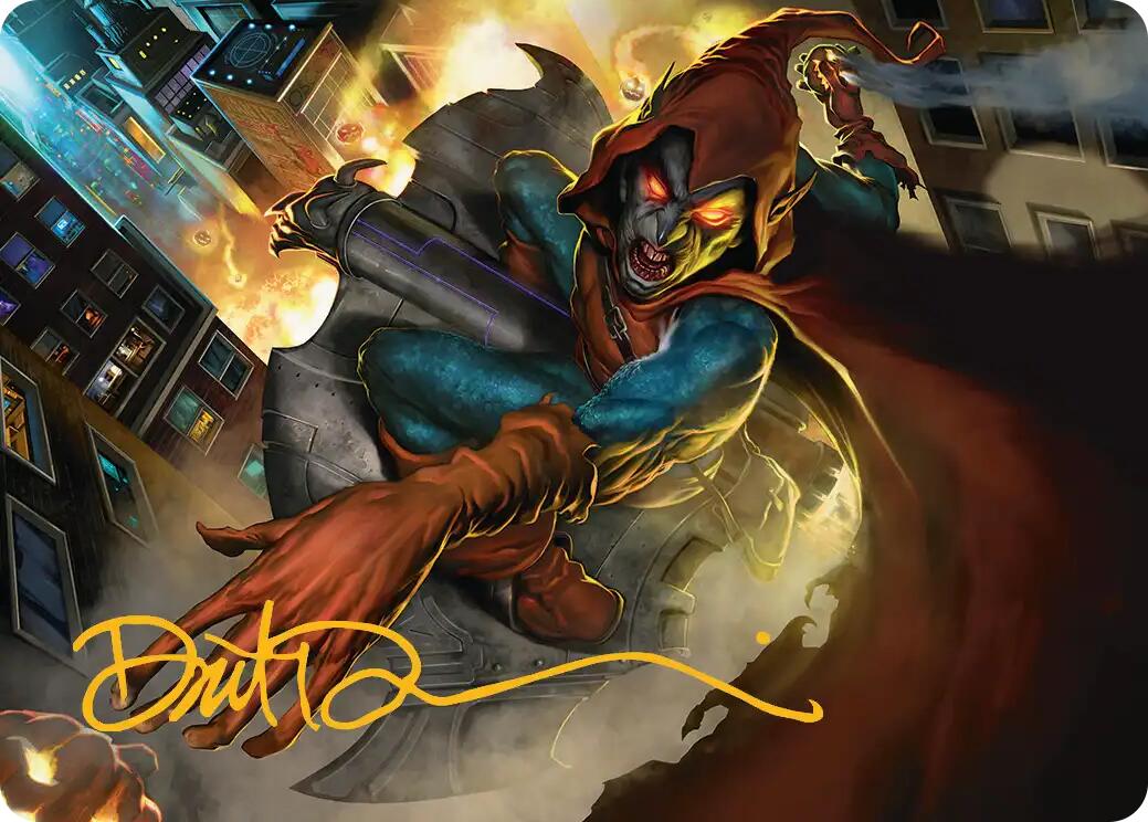 Hobgoblin, Mantled Marauder Art Card (Gold-Stamped Signature) [Marvel's Spider-Man Art Series] | Devastation Store