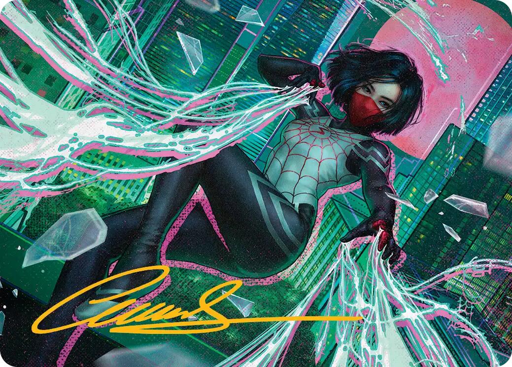 Silk, Web Weaver Art Card (29/54) (Gold-Stamped Signature) [Marvel's Spider-Man Art Series] | Devastation Store