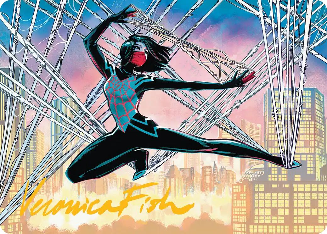 Silk, Web Weaver Art Card (39/54) (Gold-Stamped Signature) [Marvel's Spider-Man Art Series] | Devastation Store