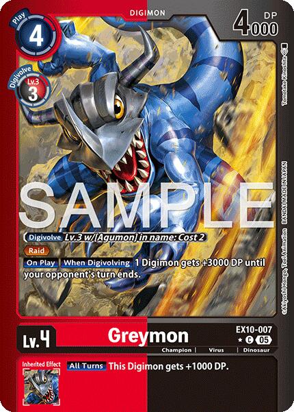 Greymon [EX10-007] (Limited Foil) [Sinister Order] | Devastation Store
