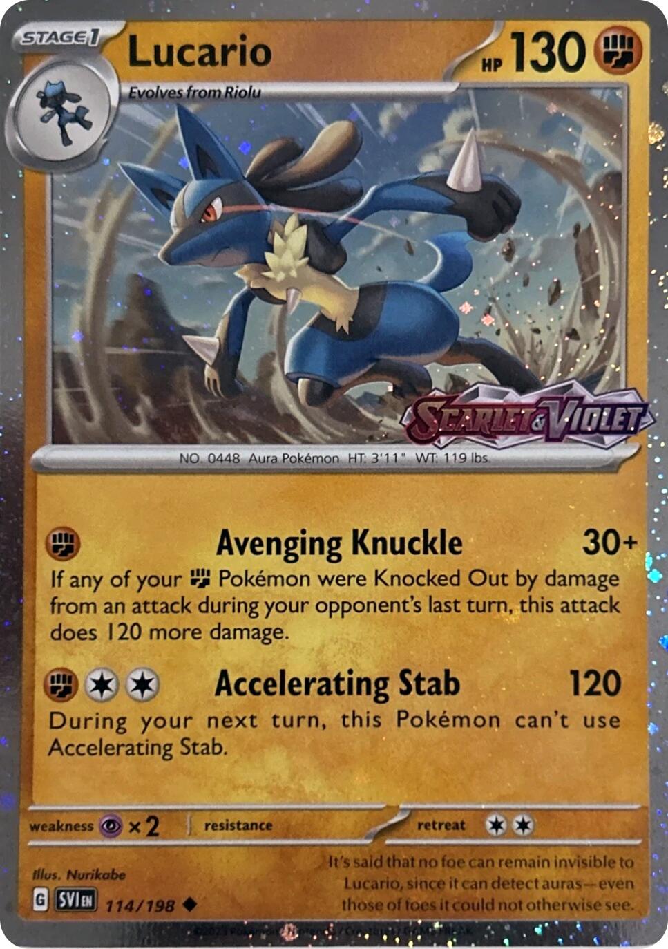 Lucario (114/198) (Scarely & Violet Stamp) [Miscellaneous Cards] | Devastation Store