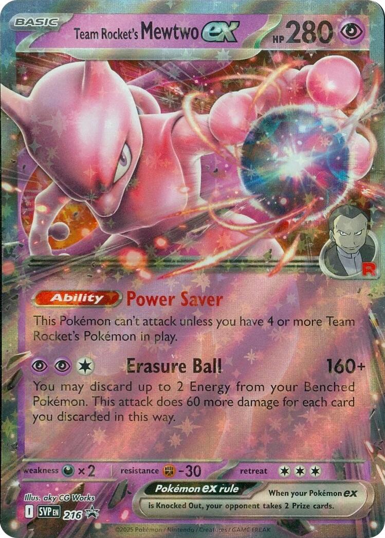 Team Rocket's Mewtwo ex (216) [Scarlet & Violet: Black Star Promos] | Devastation Store