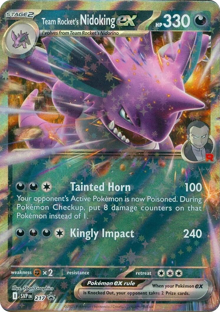 Team Rocket's Nidoking ex (217) [Scarlet & Violet: Black Star Promos] | Devastation Store