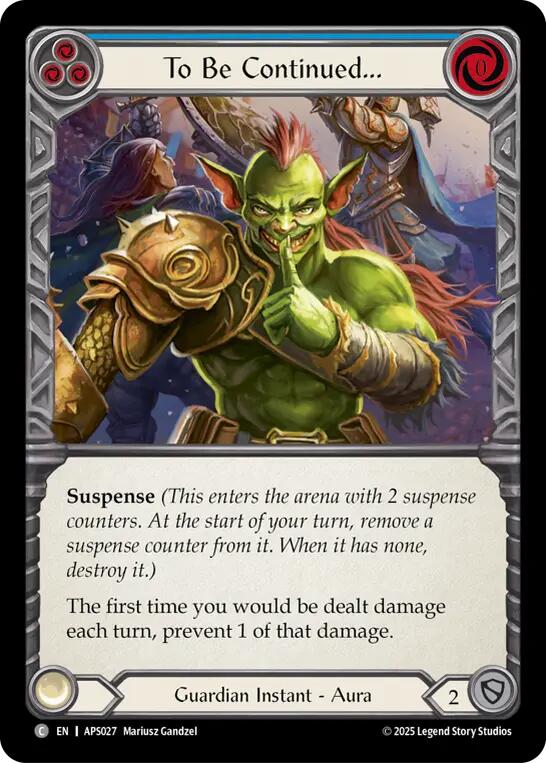 To Be Continued... [APS027] (Armory Deck: Pleiades) | Devastation Store