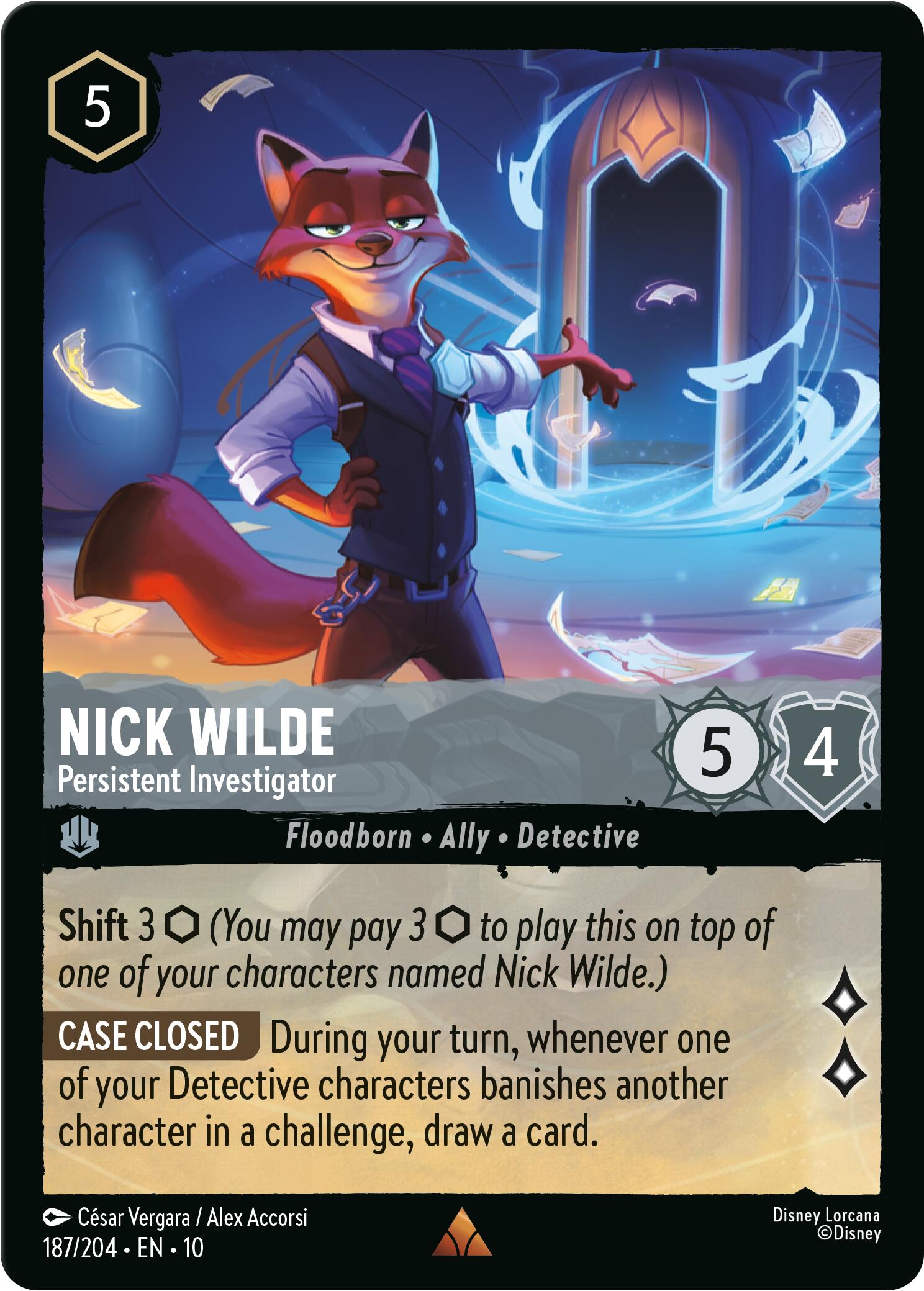 Nick Wilde - Persistent Investigator (187/204) [Whispers in the Well] | Devastation Store