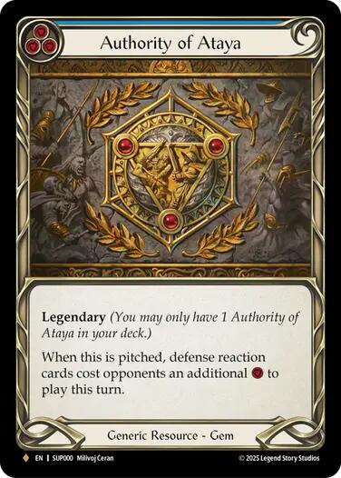 Authority of Ataya [SUP000] (Super Slam)  Rainbow Foil | Devastation Store