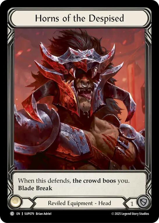 Horns of the Despised (Extended Art Cold Foil) [SUP079] (Super Slam)  Cold Foil | Devastation Store