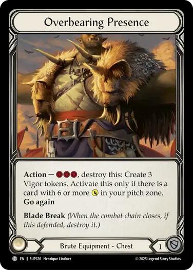 Overbearing Presence (Cold Foil) [SUP126] (Super Slam)  Cold Foil | Devastation Store