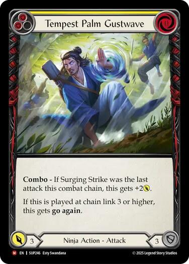 Tempest Palm Gustwave [SUP246] (Super Slam)  Rainbow Foil | Devastation Store