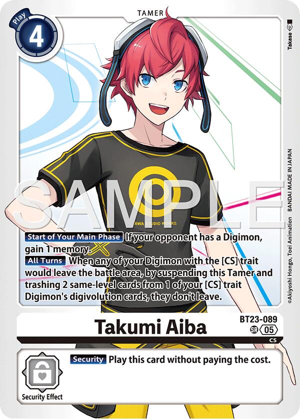 Takumi Aiba [BT23-089] [Hackers' Slumber] | Devastation Store