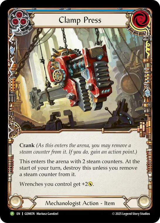 Clamp Press [GEM074] (GEM Pack 3)  Cold Foil | Devastation Store