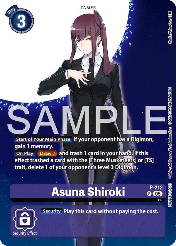 Asuna Shiroki [P-212] (Hacker's Slumber Box Promotion Pack) [Promotional Cards] | Devastation Store